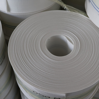 Tuyau plat tressé en PE haute pression 8 bars, 50 mètres, tuyau d'eau, tuyau d'irrigation flexible en plastique agricole tressé