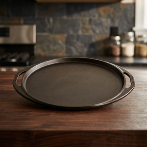 Sartén Tawa Moderna y Ecológica de Hierro Fundido con Doble Asa para Pizza, Dosa, Roti, Crepe, Pav Bhaji, Apta para Cocina de Gas e Inducción - Product Image 4