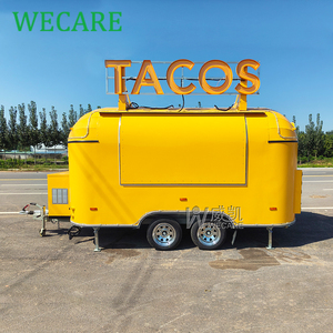 WECARE Imbisswagen Foodtruck Remorque Boba Tea Coffee Icecream Hot Dog Cart Mobile Doner Kebab Pizza Food Truck avec Cuisine Complète - Product Image 5