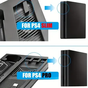 Soporte de refrigeración vertical para PS4 Slim / Pro Cooler y estación de carga USB con joystick dual y 3 HUB adicionales para <span class=keywords><strong>Playstation</strong></span> 4 Slim Pro - Product Image 5