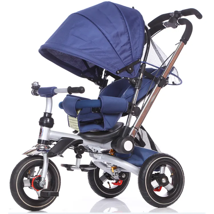 Haute Qualité 3 roues petit nouveau bébé tricycle acier bébé fille tricycle sûr bébé tricycle avec poignée parent