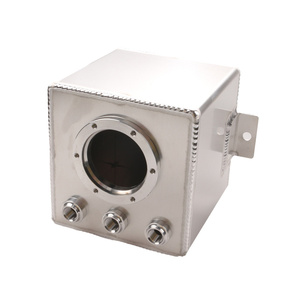 YH020 2L Aluminum Fuel Surge Tank Square Auxiliary Fuel Buffer Tank Racing Car Mod AN6 Fuel Cell - Product Image 3