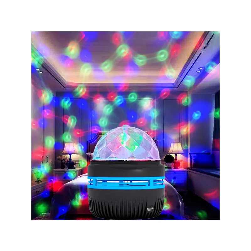 Factory Direct Sale 50W rotate LED starry snow mini projector light children lamp music led projector night