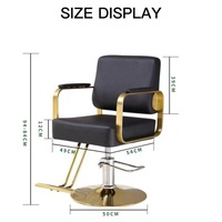 Chaise de salon de coiffure QFP-BC042 Haut et bas Chaises de barbier blanches Meubles de salon