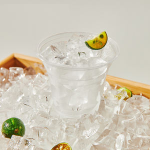 Оптовая продажа, прозрачный одноразовый утолщенный стеклянный стакан для сока, холодного напитка, молочный коктейль, кофейный пластиковый стакан для льда - Product Image 5