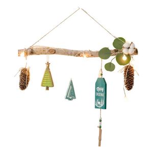 Décorations de Noël en bois originales, à suspendre au mur, accessoires à combiner librement, branches sèches festives en bois pour Noël - Product Image 5