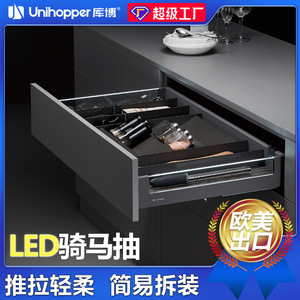 ตัวจัดระเบียบลิ้นชัก Unihopper แบบเหล็กอเนกประสงค์ สไตล์มินิมอล สำหรับจัดเก็บในครัว ความลึก 8-11.9 นิ้ว - Product Image 5