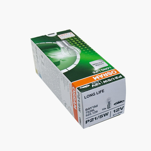 หลอดไฟรถยนต์ <span class=keywords><strong>OSRAM</strong></span> P21/<span class=keywords><strong>5W</strong></span> <span class=keywords><strong>12V</strong></span> S25 21/<span class=keywords><strong>5W</strong></span> แบบสองขั้ว 7528L Longlife E1 - Product Image 5