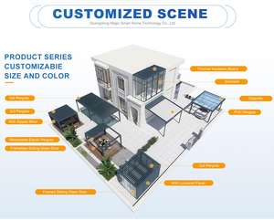 Kits de pergola en aluminium sur mesure, imperméables et réglables, avec lames motorisées pour solution d'ombrage de patio extérieur et de jardin - Product Image 6