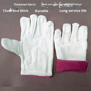 Gants de machinerie ferroviaire en toile composite double sergé, extra épais, durables, en coton, résistants à l'usure et à l'huile, vente en gros - Product Image 2