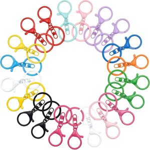 Lobster Claw Clasps For Keychains Pcs Metal Large Lobster Claw Clasps Flat Split <b>Key</b> Chain <b>Rings</b> <b>Bag</b> Charm Clip Keychain Clip Ho - Product Image 1