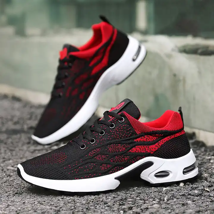 New Arrivals Men's Breathable Running Shoes Outdoor Cushioning Sneeakers  No-slip Comfortable Walking Jogging Shoes Zapatillas