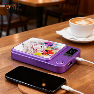 Topjlh Compact Customizable Sublimation Power Bank Blank Practical Promotional Item for Work Travel Home