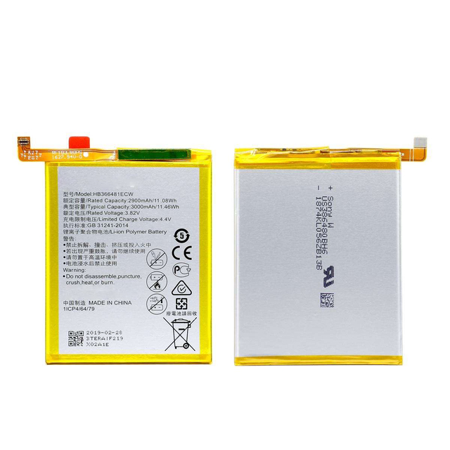 2900mAh for HUAWEI P9 100% Pure Cobalt Smartphone Silver Digital Battery for Android for huawei Battery