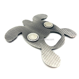 품질 코스타리카 기념품 사용자 정의 실버 금속 거북이와 바다 거북 냉장고 자석 병따개 자석 - Product Image 3