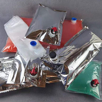 Sac à eau pliable BIB, sac en aluminium et plastique pliable avec valve papillon pour l'emballage de liquides