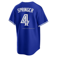 Camiseta de Béisbol Americana Bordada al por Mayor para Hombre, Toronto Blue Jays # 27 Vladimir Guerrero Jr. # 4 Artículos Deportivos de Softbol George Springer