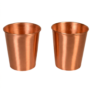 Tasses en cuivre de qualité supérieure, verres à eau écologiques, durables et faits à la main pour une hydratation saine au quotidien - Product Image 1