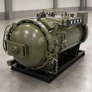 <span class=keywords><strong>Autoclave</strong></span> Composita Certificata CE per lo Sviluppo dei Materiali con 500 ℃   Sistema di Monitoraggio della Temperatura Massima e SCADA - Product Image 1