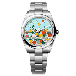 Montre-bracelet mécanique automatique de luxe pour homme, Superclone 3A de haute qualité, avec bracelet et moissanite, style Role Reloj - Product Image 3