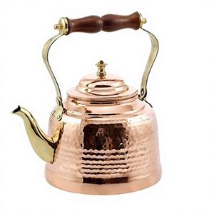 Bouilloire à thé en cuivre, design martelé, écologique, style classique, taille et logo personnalisables, articles de service - Product Image 1