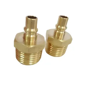Hex Nipple Tube Connector Pneumatic Fittings Thread Stainless Steel Forged Equal Hex Male Quick Coupling Pneumatic Connector