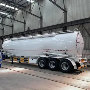 中国60立方米80t粉末水泥散装油轮半挂车在阿联酋迪拜销售