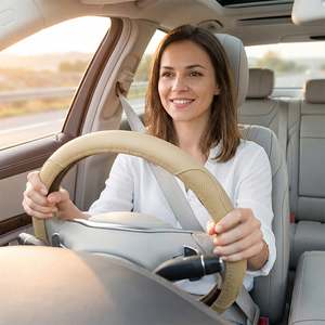 غطاء عجلة قيادة السيارة من ألياف الكربون بـ 3 أو 4 أذرع، عالمي، 15 بوصة، قابل للتنفس، مضاد للانزلاق، متعدد الألوان، عالي الجودة، مثالي - Product Image 3