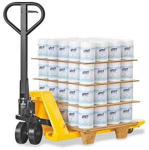 Nieuwe Handmatige Hydraulische Vorkheftruckwagen Voor <span class=keywords><strong>Pallet</strong></span> Hantering Laden/Lossen <span class=keywords><strong>Hand</strong></span>-Push Trailer - Product Image 1