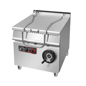 Sartén de estofado inclinable comercial de 60L, sartén plana grande a gas natural para freír y equipo de cocina para <span class=keywords><strong>restaurante</strong></span> - Product Image 6