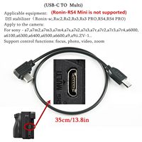 Cable USB Múltiple para DJI Ronin-SC/SC2/RS2/RS3/RS4 7 Sony, Cable de Carga y Control de Cámara, Cable de Conexión con Disparador