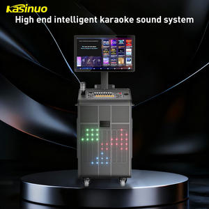 Nouveau design Cabinet chantant écran tactile vidéo karaoké Machine chansons professionnelles avec écran et 2 microphones sans fil pour la maison - Product Image 2