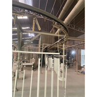 Ligne de production automatique de peinture en poudre avec prétraitement par lavage par pulvérisation pour la finition des surfaces métalliques des meubles en acier, des bureaux et des chaises