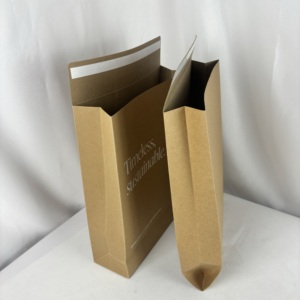 Bao bì thư đóng gói hàng may mặc bằng giấy kraft trắng in ấn, thân thiện với môi trường, dễ phân hủy sinh học, có thể đứng được, có lớp dán kín. - Product Image 4