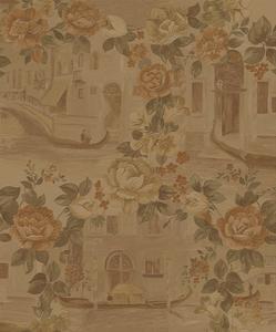 Hermosa cómic flor casa profundo relieve de papel pintado - Product Image 4