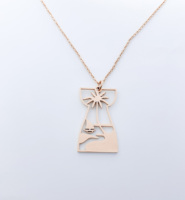 Collier pendentif en pierre de Guam en gros, hypoallergénique, bijoux de plage tropicaux de Micronésie