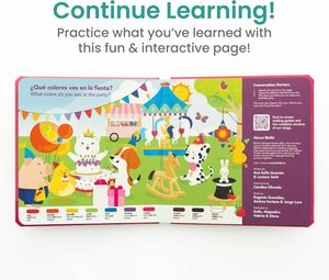 Livre en carton interactif musical bilingue personnalisé pour les tout-petits de 1 à 3 ans, apprentissage des couleurs, <span class=keywords><strong>espagnol</strong></span>, anglais - Product Image 6