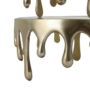 Set di 3 vassoi decorativi a più livelli in vetro e alluminio per centrotavola da caffè e esposizione di gioielli - Product Image 6