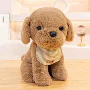 Jouet en peluche pour chien moelleux à succès, adorable animal en peluche, coton PP doux, poupée de compagnie pour bébé - Product Image 2