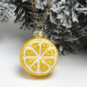 Thương Hiệu Thiết Kế Mới Sáng Bóng Mô Phỏng Chanh Trái Cây Mặt Dây Chuyền Đồ Trang Trí Thủy Tinh Chanh Quyến Rũ Thân Thiện Với Môi - Product Image 4