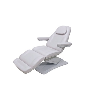 <span class=keywords><strong>Cama</strong></span> de Spa Moderna, Totalmente Blanca, Ajustable, con Control Eléctrico de Reclinación con Pedal, para Tratamientos Faciales/Pestañas y Masajes - Product Image 5