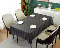 Nappe de ménage en PVC lavable en plastique pvc de protection couverture de table à manger décoration nappe imprimée en pvc