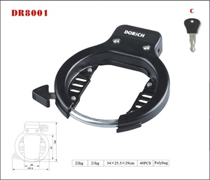 Offre Spéciale vélo anti-fer cadre serrure <span class=keywords><strong>accessoires</strong></span> de vélo avec clés serrure de vélo - Product Image 2