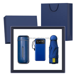 Haute qualité cérémonie entreprise promotionnelle lumière humidificateur batterie externe tasse banque <span class=keywords><strong>assurance</strong></span> bancaire 3 en 1 coffrets cadeaux de luxe pour employé - Product Image 4