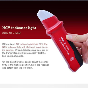 UNI-T UT25A AC Circuit Breaker Finder AC 90-120V <b>Fuse</b> Socket <b>Tester</b> USA Plug Adjustable Sensitivity Beeper Indicattion L37 - Product Image 1