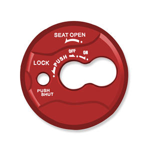 Accessoires Nmax pour moto : Cache de serrure en alliage d'aluminium usiné CNC pour Yamaha NMAX 155 (Modification) - Product Image 1