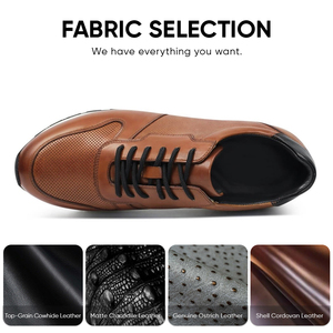 Zapatillas Deportivas Casuales de Cuero Genuino Transpirable para Hombre, Diseño Elevador, Verano, Aumento de Altura 8cm, Precio de Fábrica, OEM ODM - Product Image 3