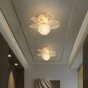 Lampada da soffitto a LED nordica illuminazione per interni per la casa balcone corridoio corridoio ingresso guardaroba plafoniera moderna