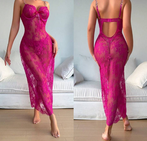 <span class=keywords><strong>Camicia</strong></span> <span class=keywords><strong>da</strong></span> <span class=keywords><strong>notte</strong></span> Sexy <span class=keywords><strong>da</strong></span> donna di moda nuova <span class=keywords><strong>da</strong></span> donna <span class=keywords><strong>nera</strong></span> erotica trasparente con tentazione a schiena nuda <span class=keywords><strong>camicia</strong></span> <span class=keywords><strong>da</strong></span> <span class=keywords><strong>notte</strong></span> laterale in pizzo - Product Image 4