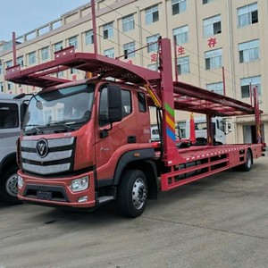 Camión Portacoches Foton 4X2 de 2 Ejes, Camión de Transporte de Autos Pequeños con Remolque de Doble Plataforma - Product Image 1